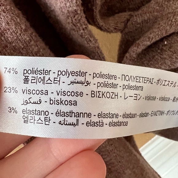 Zara Mock Turtleneck Cropped Lightweight Sweater Size Large - Picture 6 of 7